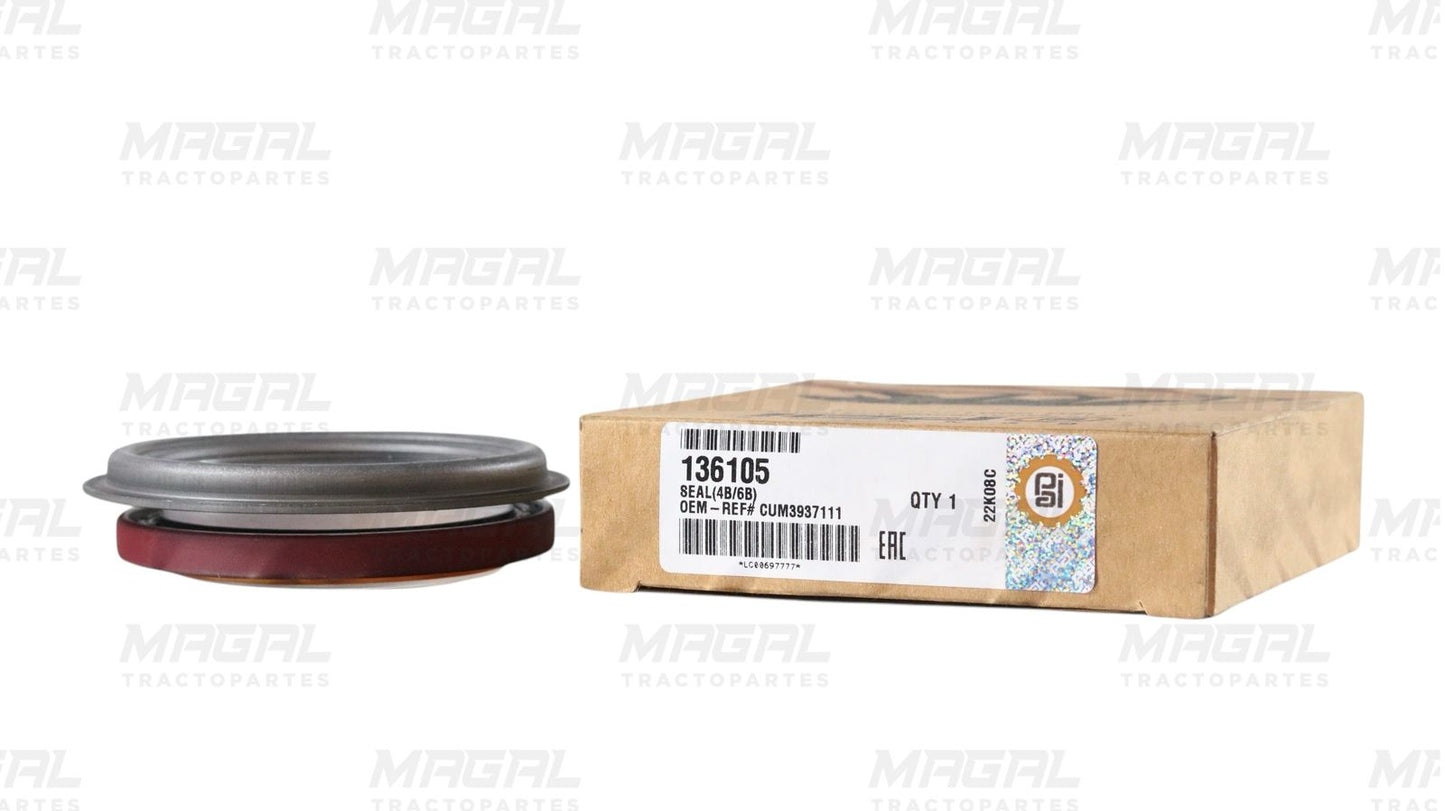 Retén Delantero CIG 136105 con caja original y fondo blanco