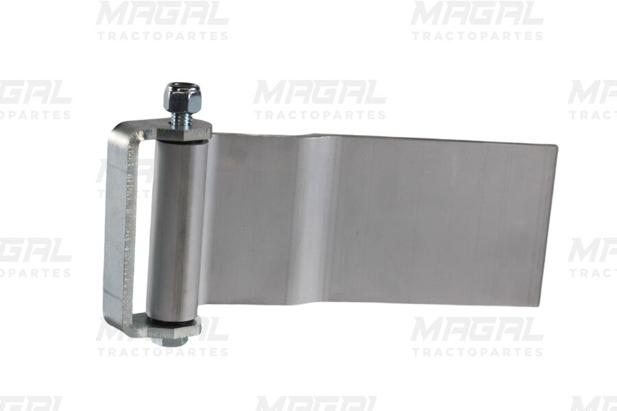fotografia de bisagra de aluminio contra perno