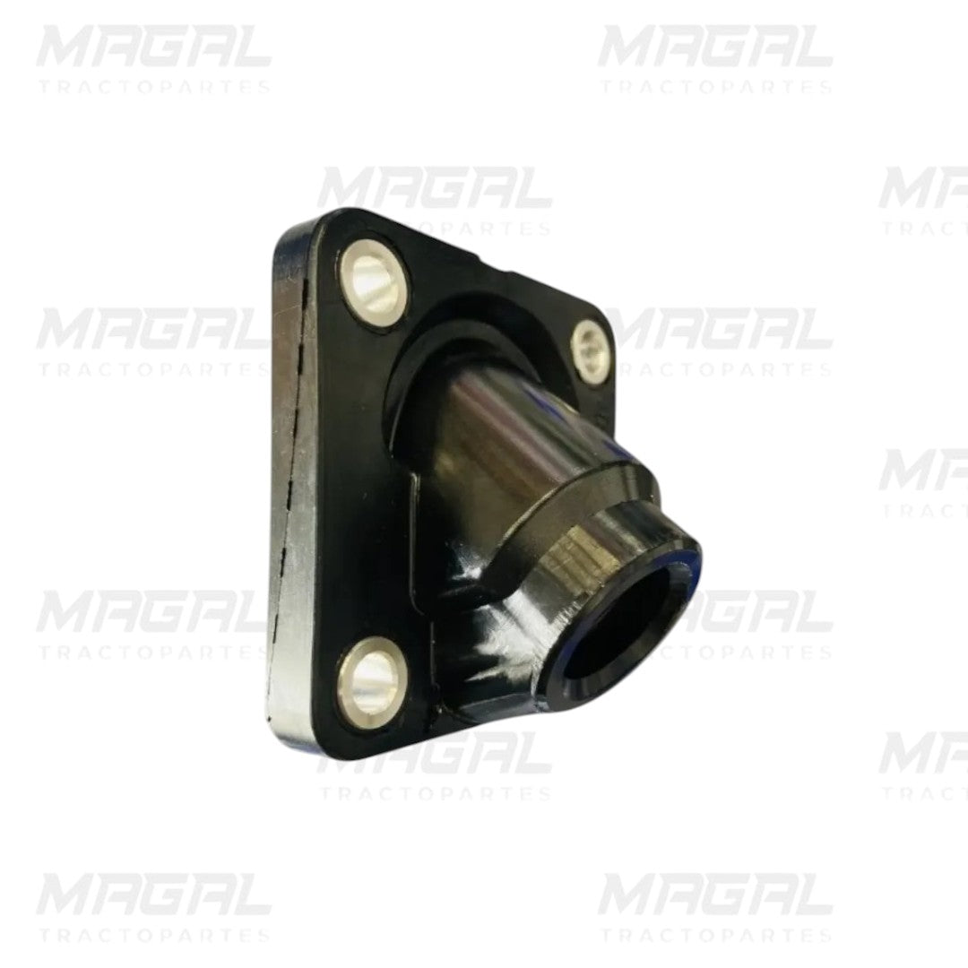 Buje del eje de dirección para Kenworth T800, T680 y T660 modelo 11819, vista en ángulo que muestra la profundidad y orificios de montaje