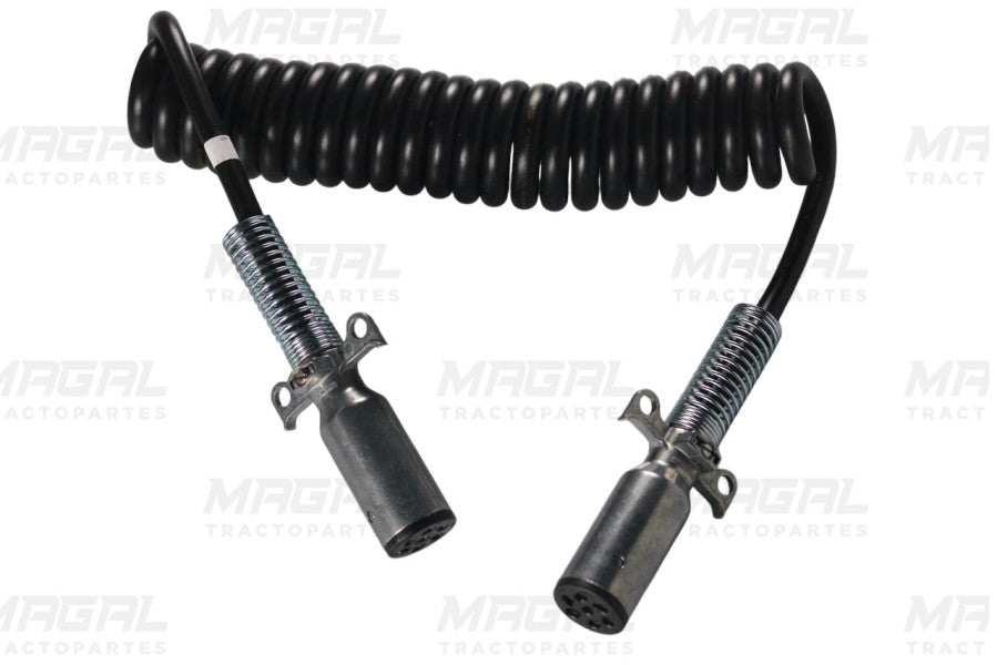 fotografia de producto de cable negro de 7 vias