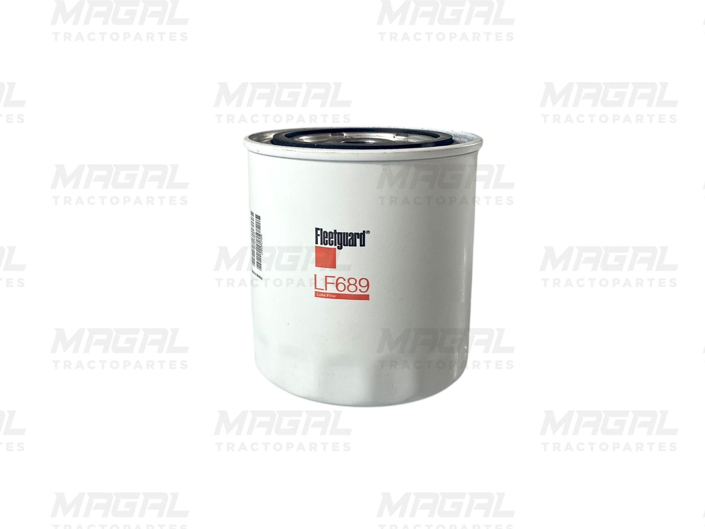 Filtro para aceite de motor Fleetguard LF689 en presentación enroscable tipo sellado, ideal para motores diésel que requieren una filtración eficiente con instalación práctica y segura.