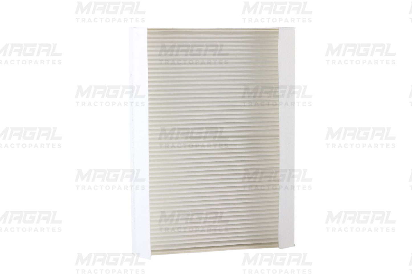 Filtro de aire de cabina Fleetguard AF26405 tipo panel sin empaque, vista frontal