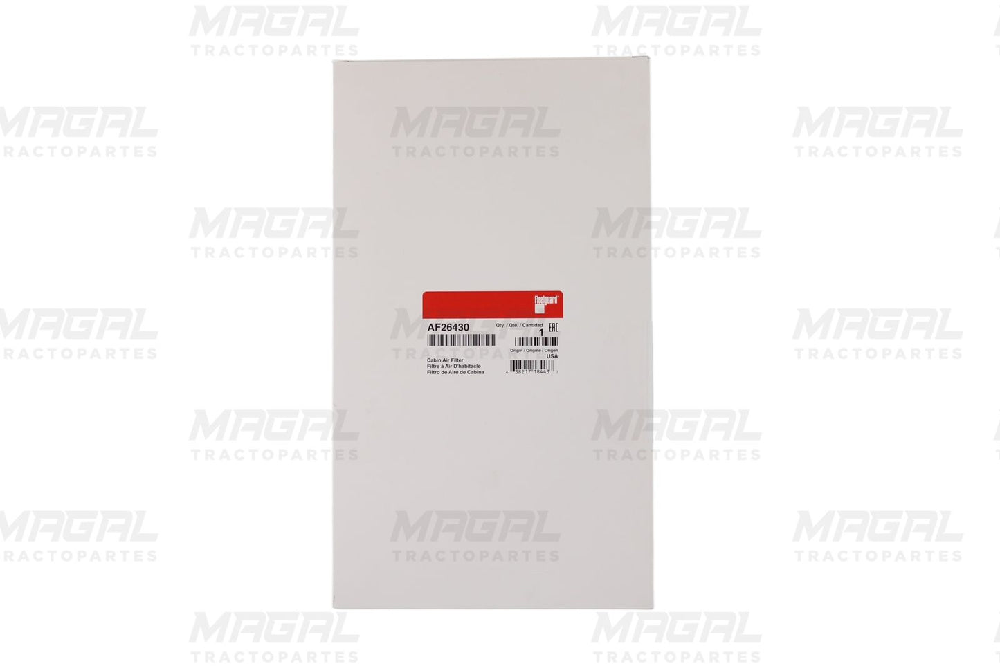Caja del filtro de aire para cabina Fleetguard AF26430 para sistemas de ventilación de vehículos comerciales
