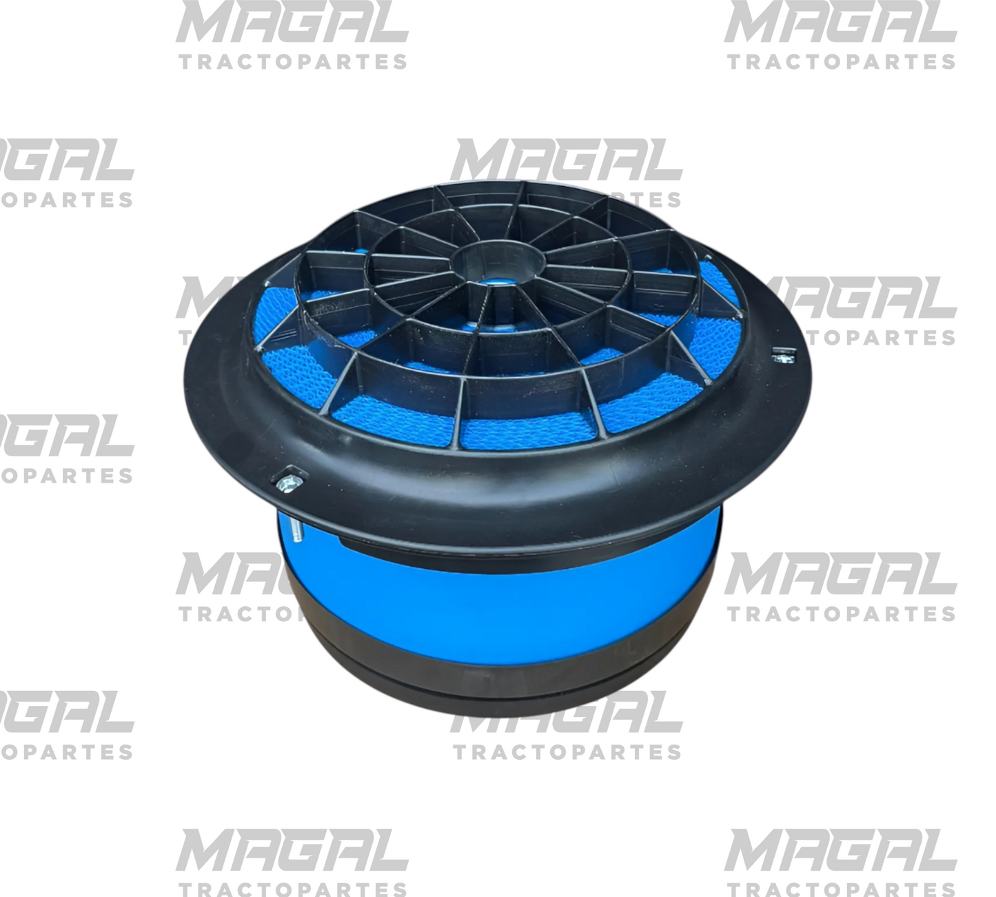 Vista cenital del filtro de aire Donaldson P607955 para Freightliner M2