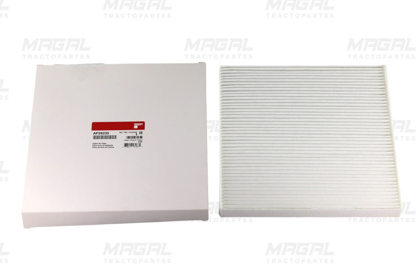 Filtro de aire para cabina Fleetguard AF26235 con empaque original