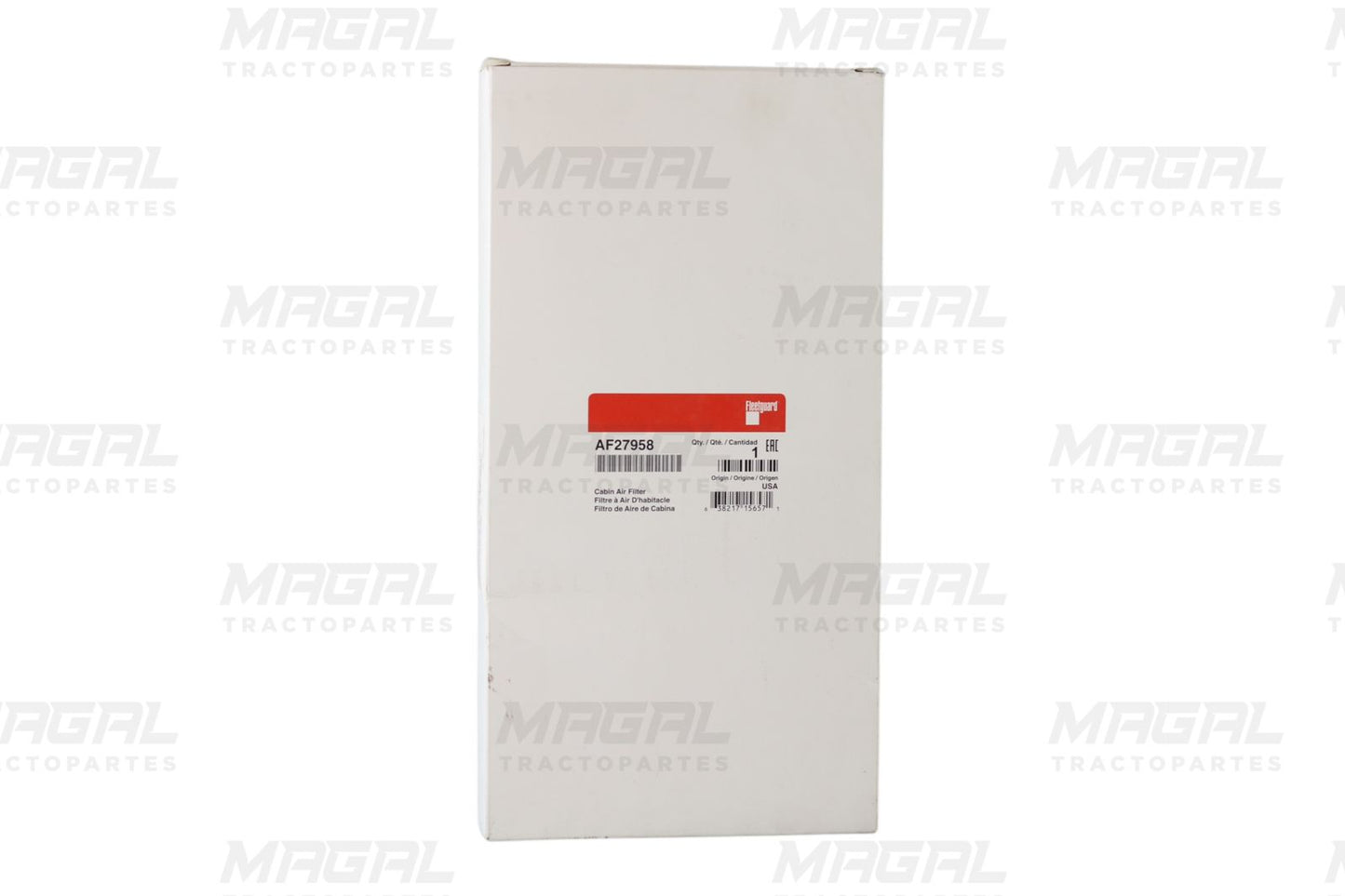 Filtro de aire de cabina modelo AF27958 compatible con International Prostar, pieza de repuesto tipo panel.