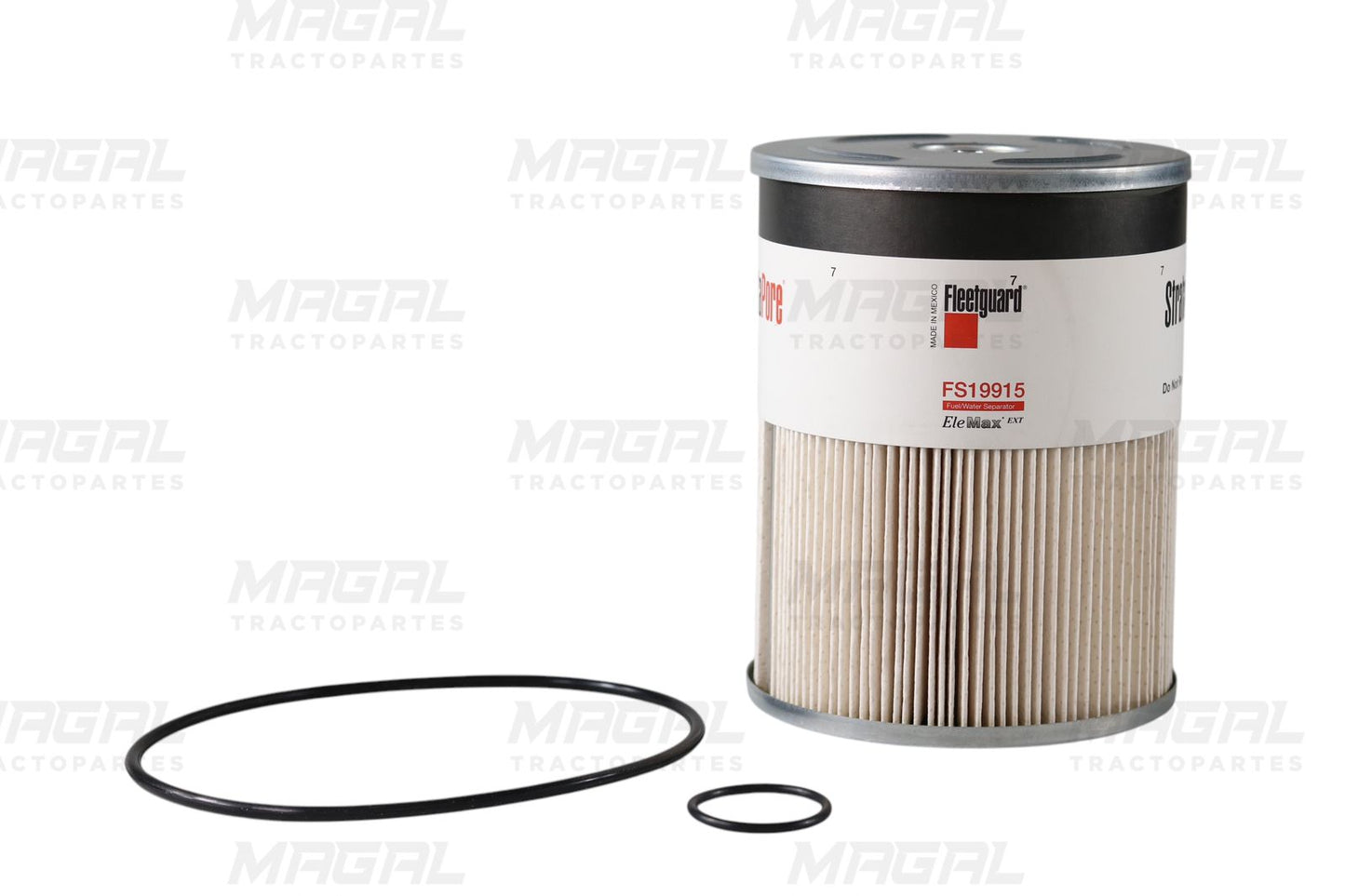 Filtro separador de agua Fleetguard FS19915 con empaques incluidos para sistemas de combustible diesel