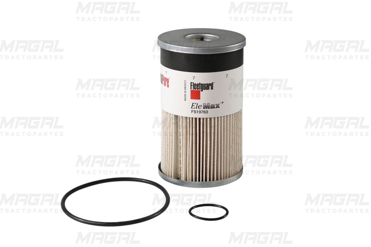 fotografia de producto de filtro separador fleetguard