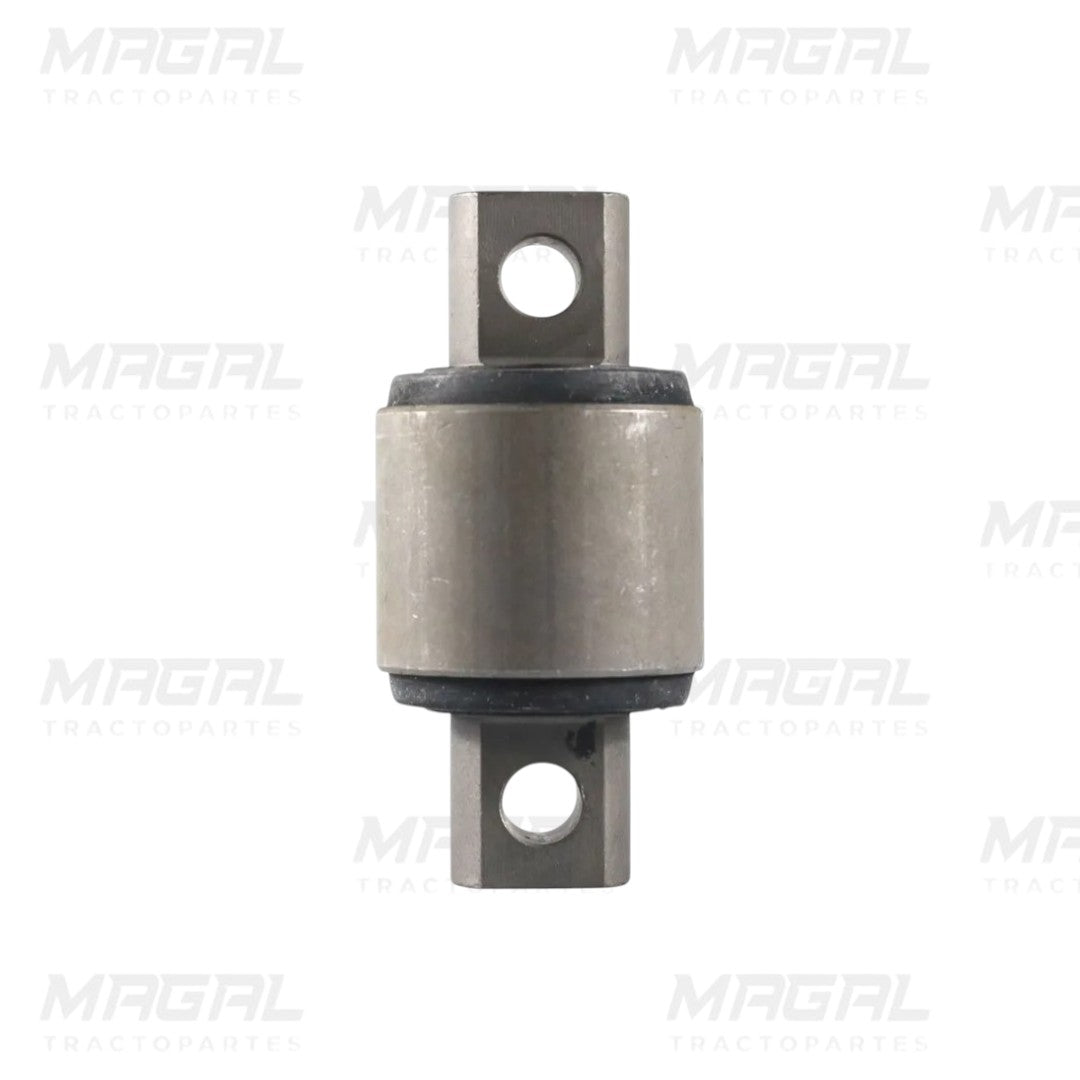 Granada Hendrickson para suspensión Kenworth y Peterbilt, medida 2-3/4", pieza metálica cilíndrica con gomas de soporte, OEM 44695, ideal para sistemas de suspensión pesada.