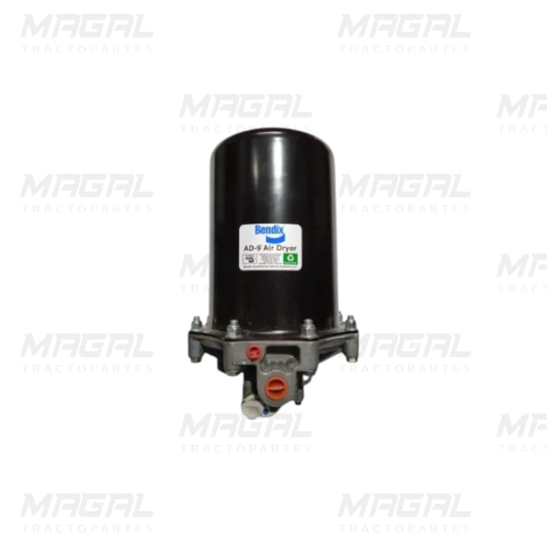 Bendix AD-9 secador de aire para Cascadia y Kenworth vista frontal