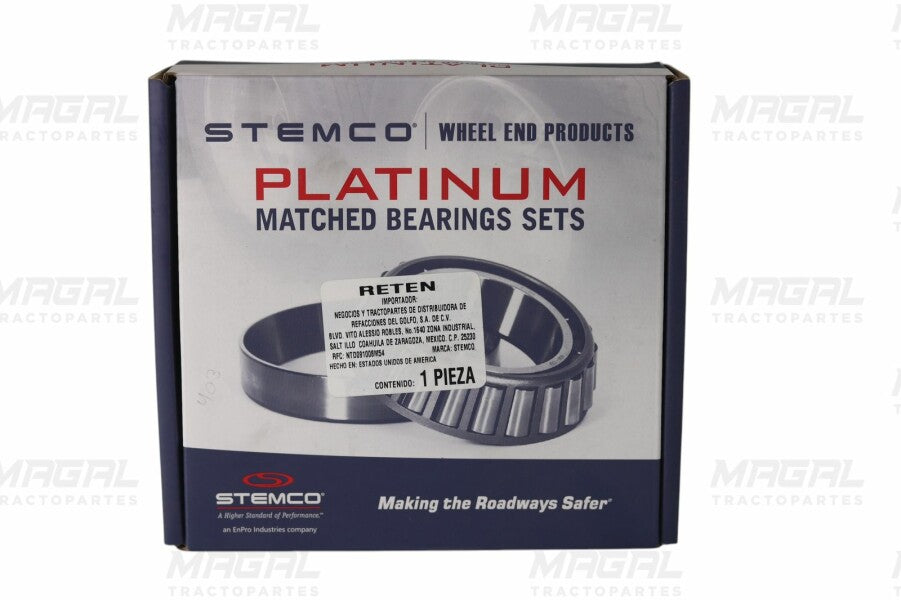 Set de balero 403 para remolques y tractocamiones fotografía del empaque del producto