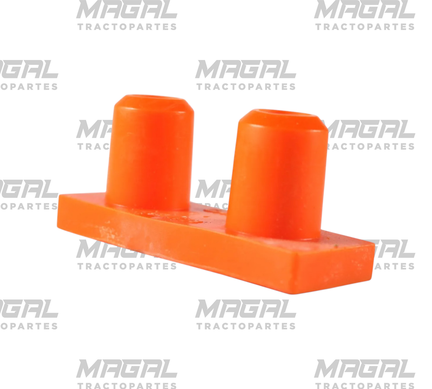 Base de soporte trasero de motor compatible con T600/T800; bloque de poliuretano con dos postes cilíndricos