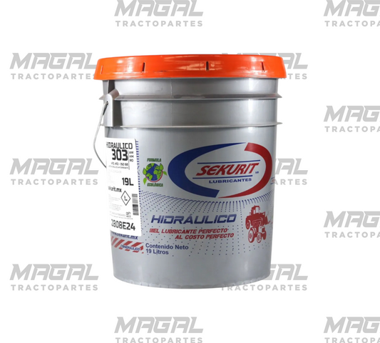 Aceite hidráulico 303 Sekurit cubeta 19 L uso agrícola e industrial