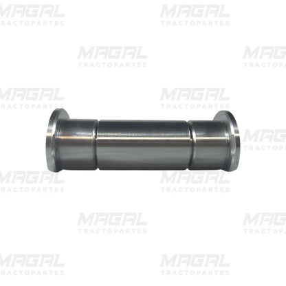Adaptador metálico cilíndrico para buje lateral de suspensión Hendrickson 45000-007L, vista lateral completa del componente de acero