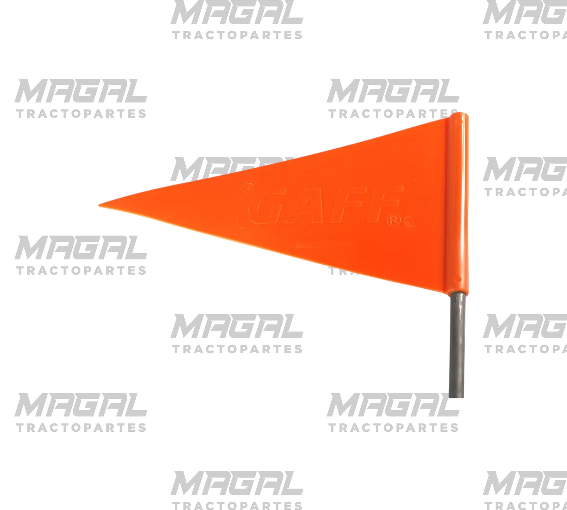 Detalle de banderín de señalización Gaff para exceso de carga