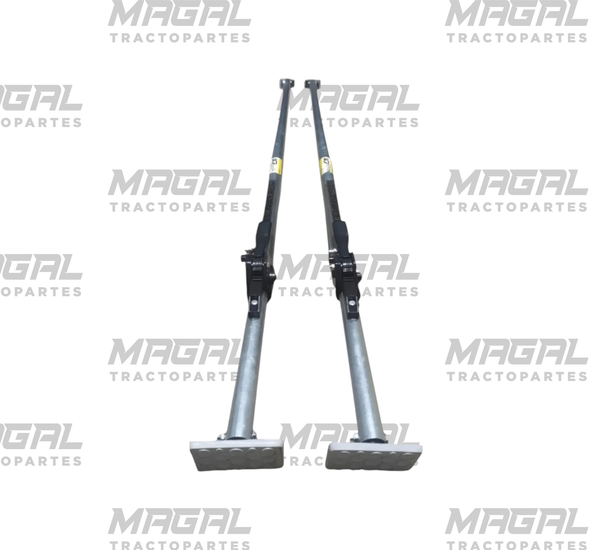 Barras estabilizadoras tipo gata para tráiler, par en ángulo con bases