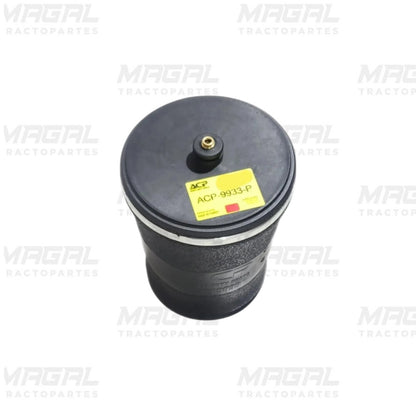 Bolsa de aire ACP-9933-P negra con etiqueta amarilla y puerto de conexión central