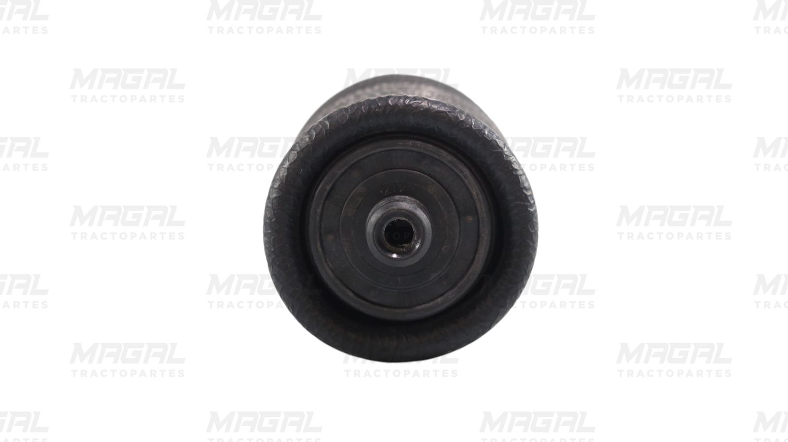 Vista superior de la bolsa de aire para cabina Volvo 1S4-074 marca Goodyear, mostrando el conector central y diseño de la parte superior de la cámara de aire