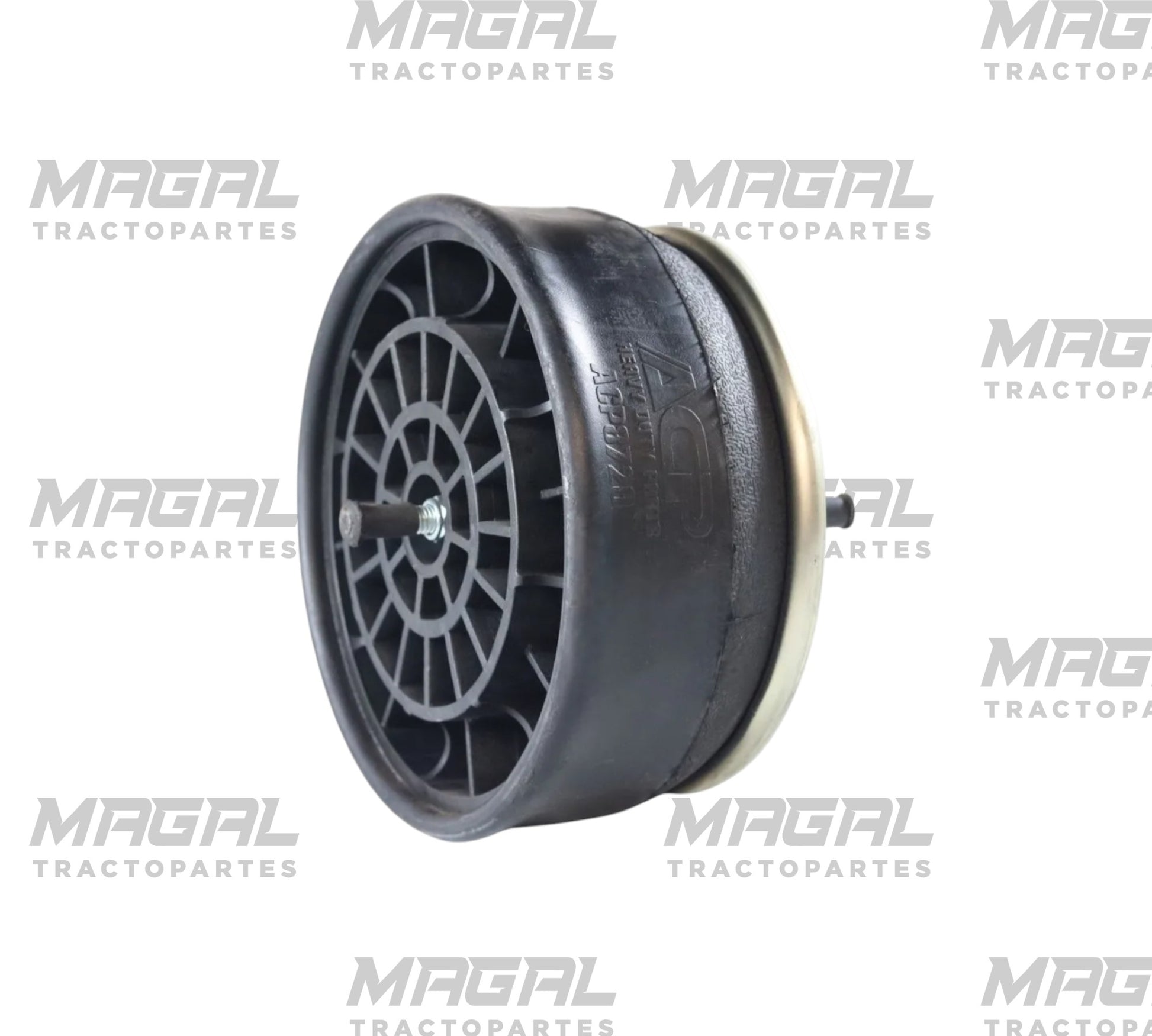 Bolsa de aire Meritor ACP8729 1R13-130 vista en ángulo con pernos