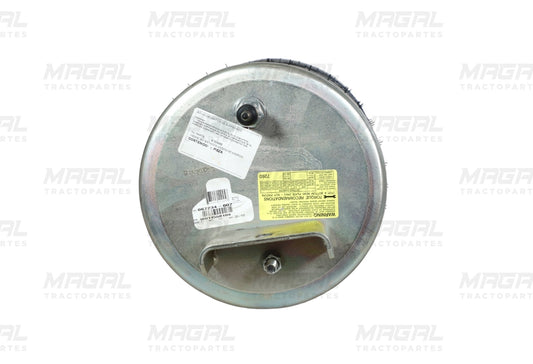Vista superior de la bolsa de aire PRIMAAX W01-358-8109 con etiquetas y soporte metálico integrado.

