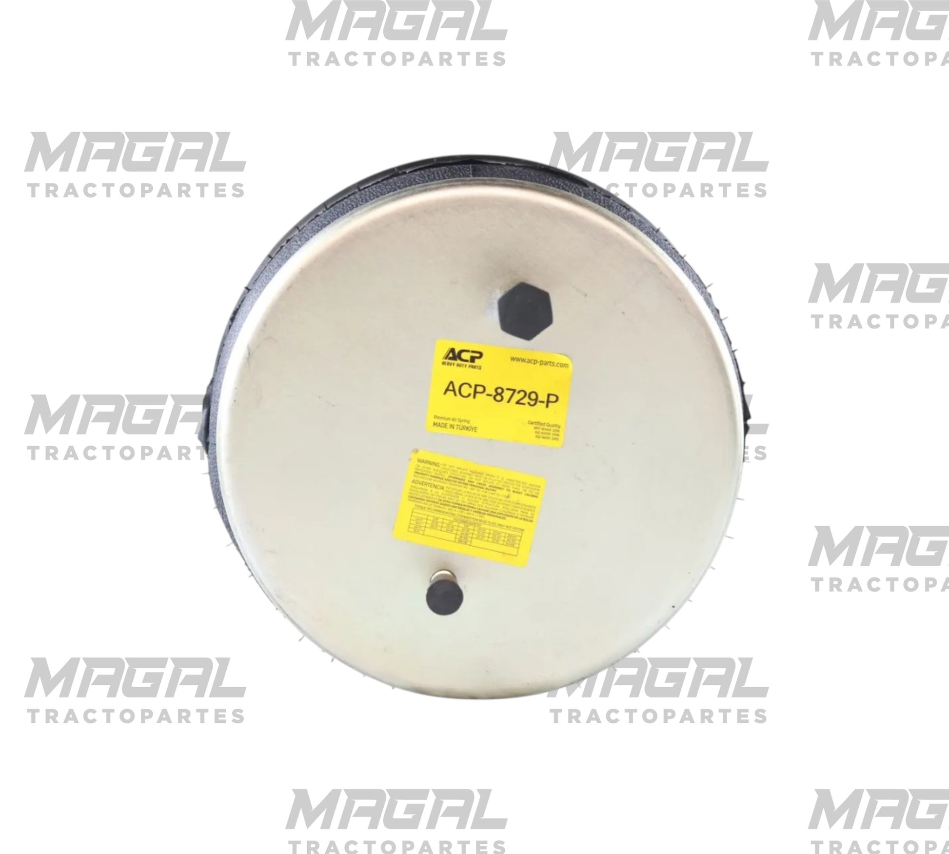Bolsa de aire suspensión Meritor ACP8729 1R13-130 vista frontal