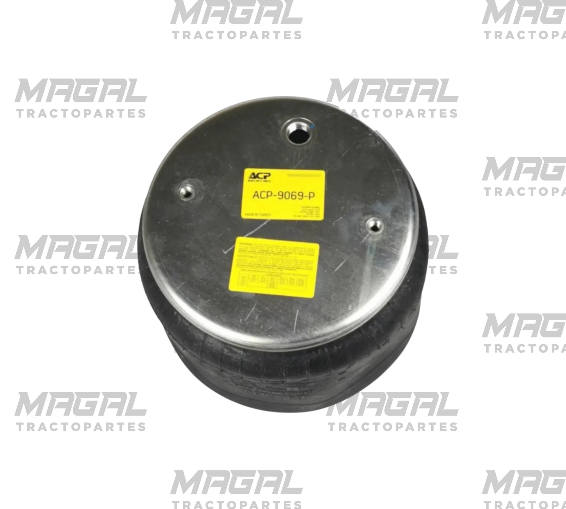 Tapa metálica con etiqueta bolsa de aire trasera ACP-9069-p