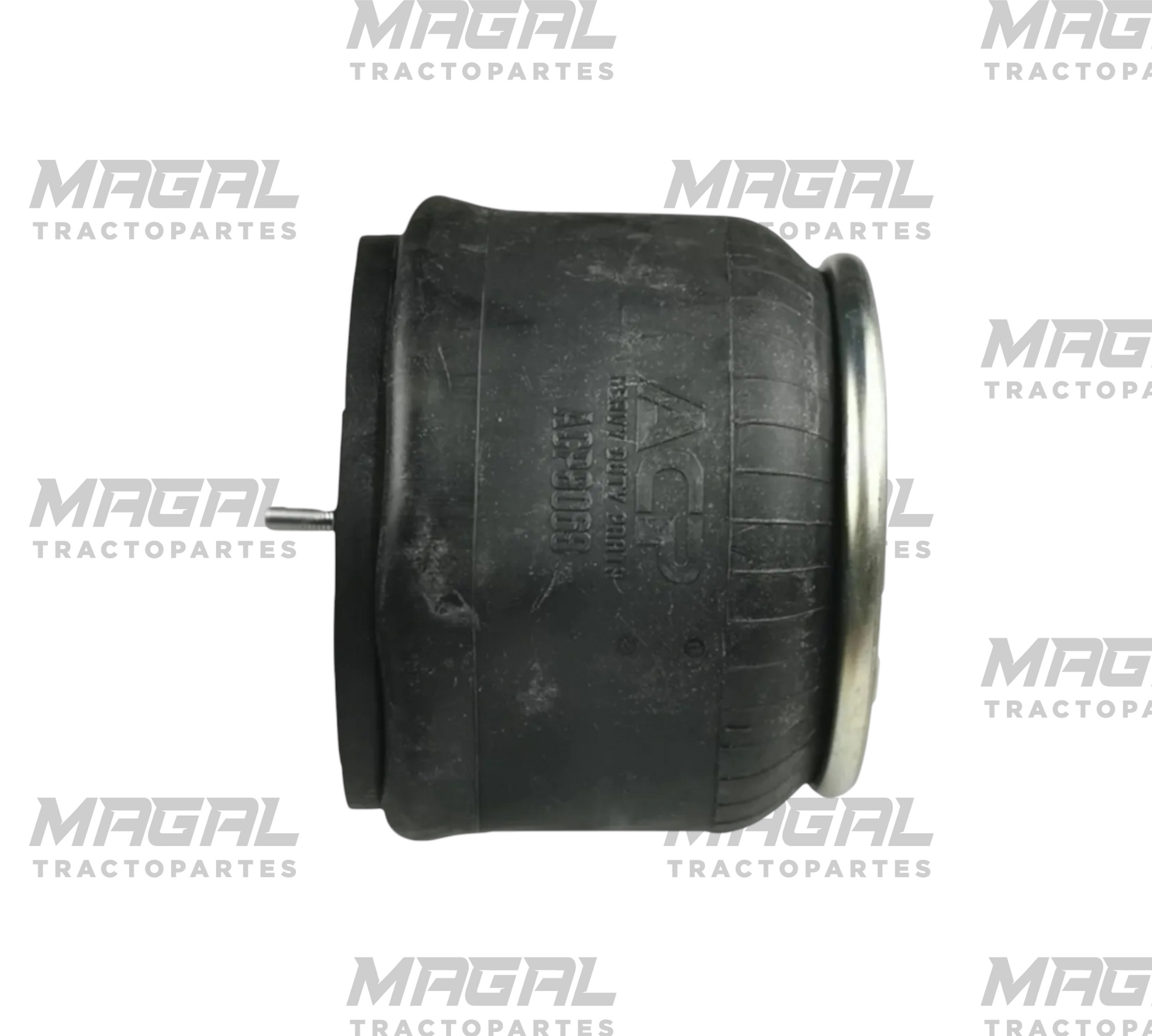 Vista lateral bolsa de aire trasera ACP9069 compatible con Peterbilt y Kenworth