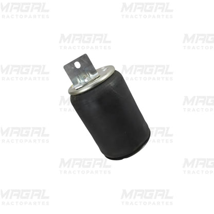 Bolsa De Aire 7897 para sistema retráctil Hendrickson UBL S-23114, vista lateral mostrando base metálica superior y cuerpo de goma negro resistente.