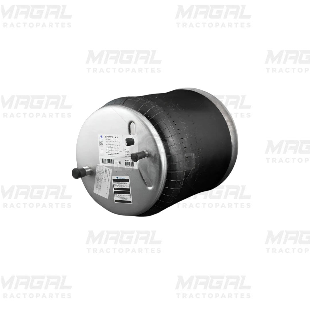 Bolsa de aire Sampa 9781 / 1R12-603 para Freightliner. Ideal para suspensión trasera en tractocamiones. Excelente durabilidad, absorción de impactos y compatibilidad con sistemas OEM.