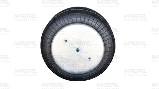 Vista superior de la bolsa de aire Goodyear modelo 2B9-200-00 mostrando la base metálica con orificios