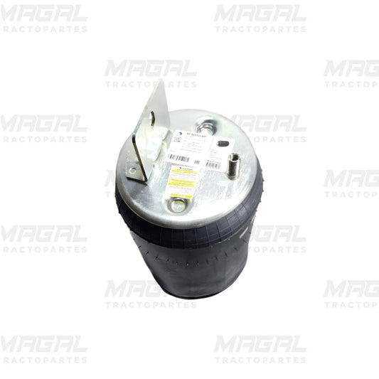 Vista superior de la Bolsa De Aire Trasera para International Prostar 1R12-234 marca Sampa, con base metálica y conectores visibles.