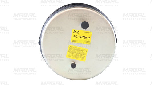 Bolsa de suspensión neumática ACP modelo 8729P vista superior con etiqueta amarilla