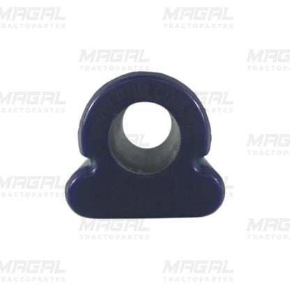 Buje delantero tipo Holland OEM XB00111 en goma azul con inserto metálico para quinta rueda