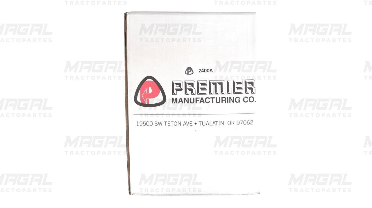Caja original del gancho Premier modelo 2400A de 10 barrenos, fabricado por Premier Manufacturing Co.

