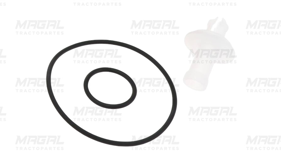 Empaques circulares de hule y válvula de plástico del filtro de aceite WIX 57047