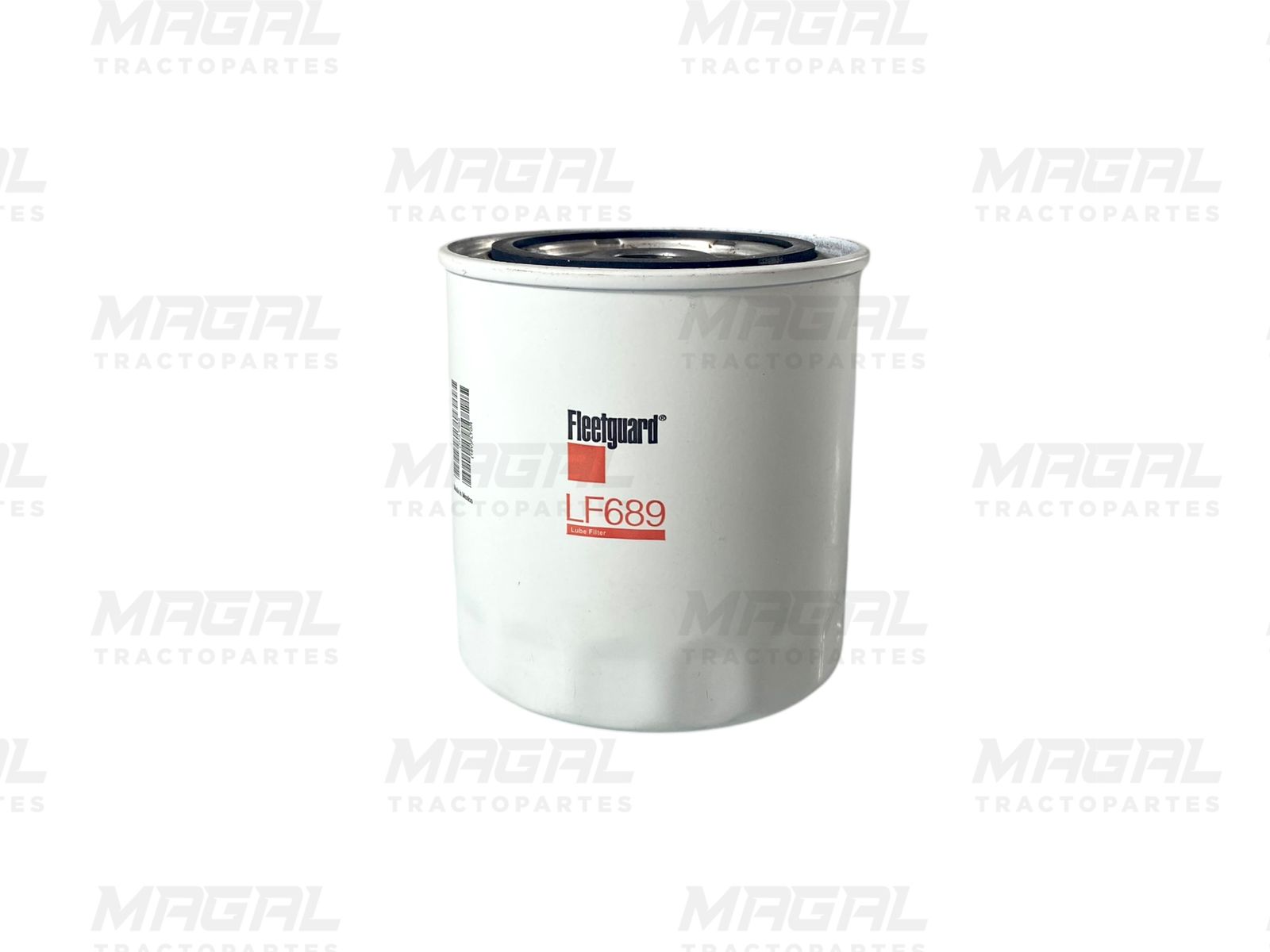 Filtro para aceite de motor Fleetguard LF689 en presentación enroscable tipo sellado, ideal para motores diésel que requieren una filtración eficiente con instalación práctica y segura.

