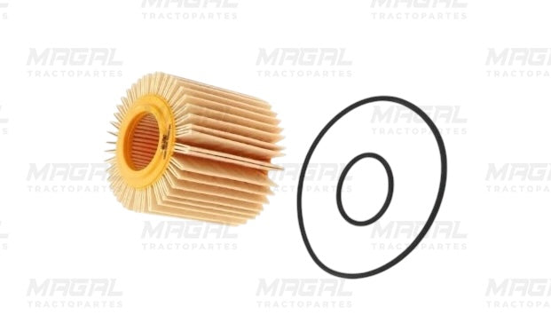 Elemento filtrante del filtro de aceite WIX 57047 con dos empaques circulares de hule