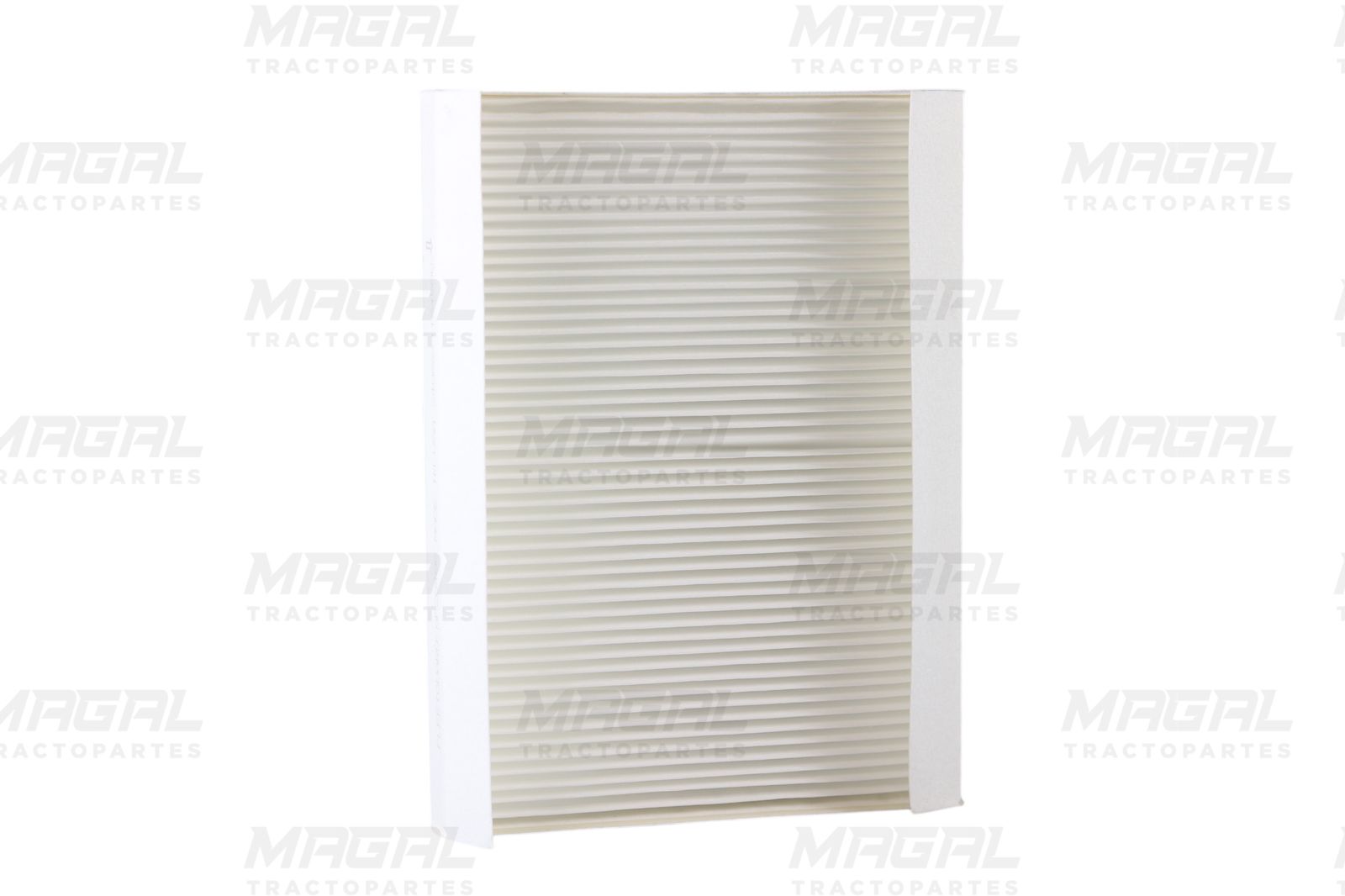 Filtro de aire de cabina Fleetguard AF26405 tipo panel sin empaque, vista frontal
