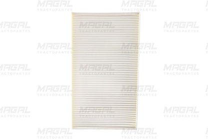 Vista frontal del filtro de aire de cabina Fleetguard AF26430 con pliegues filtrantes visibles

