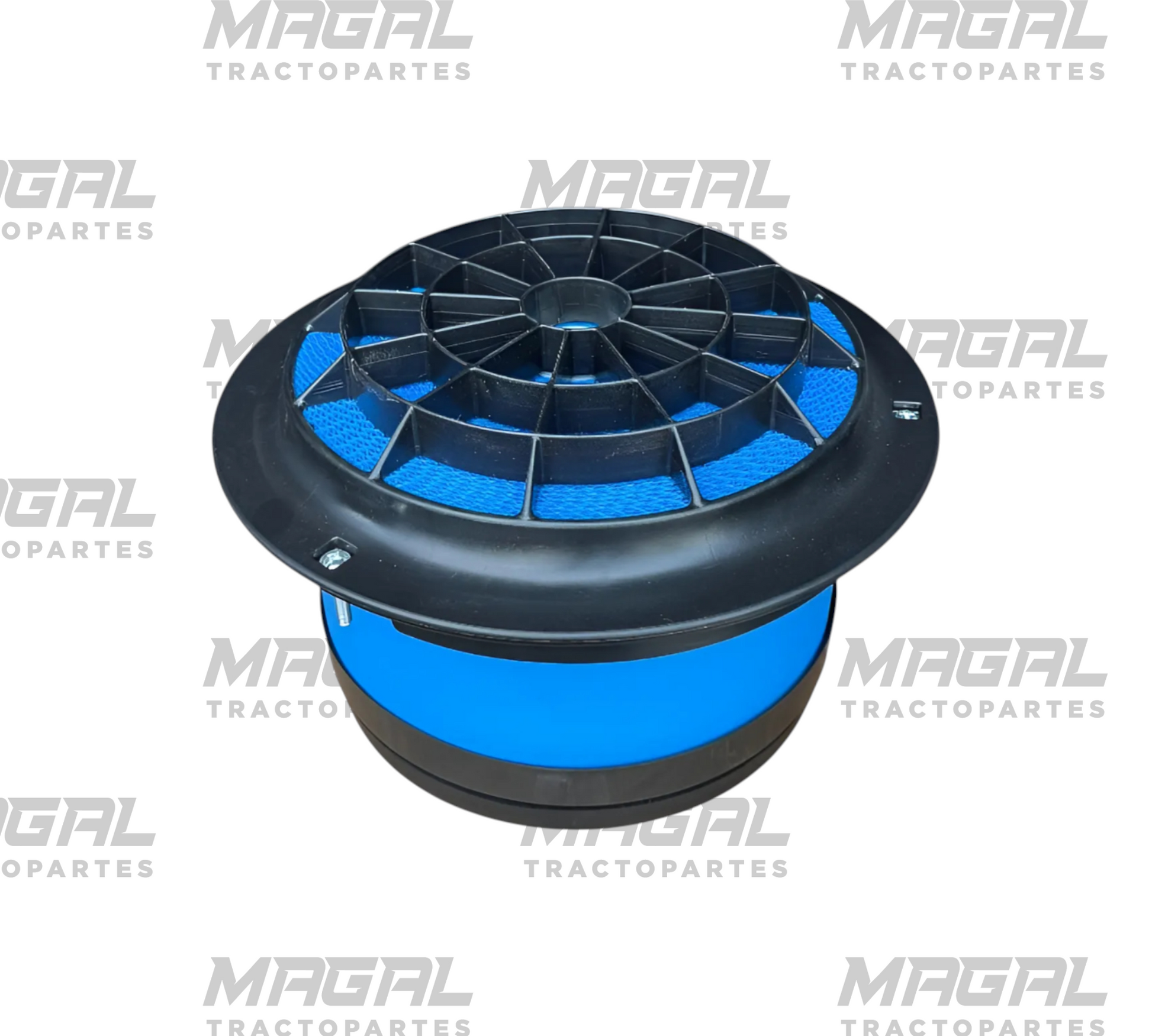 Vista cenital del filtro de aire Donaldson P607955 para Freightliner M2