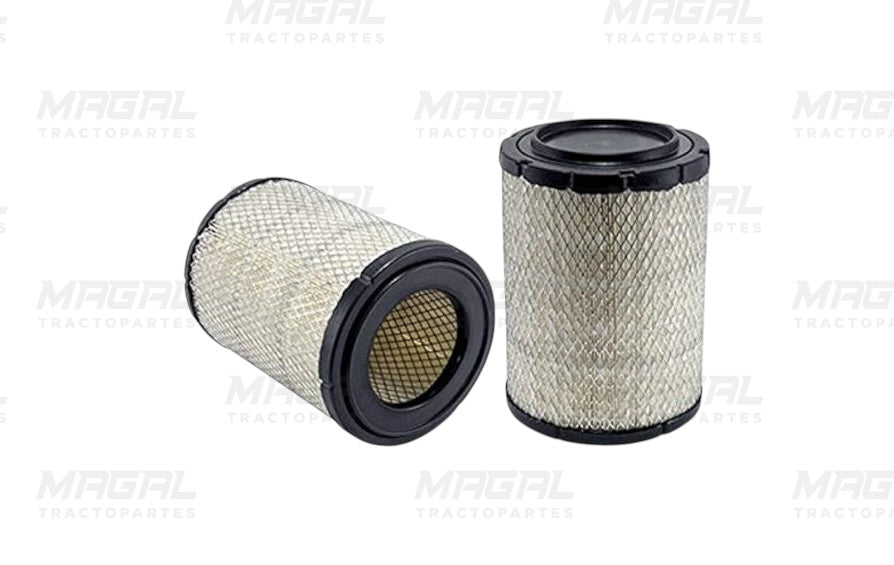 Filtro de aire sello radial WIX 46433P con malla metálica protectora para sistemas de admisión en motores diésel