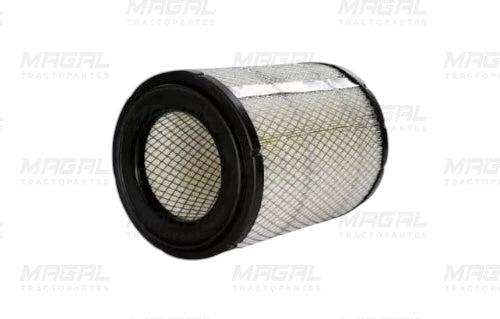 Vista lateral del filtro de aire WIX 46433P con sello radial para motores industriales y sistemas de filtrado