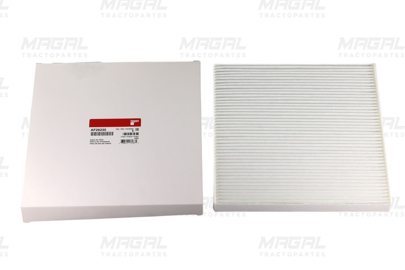Filtro de aire para cabina Fleetguard AF26235 con empaque original

