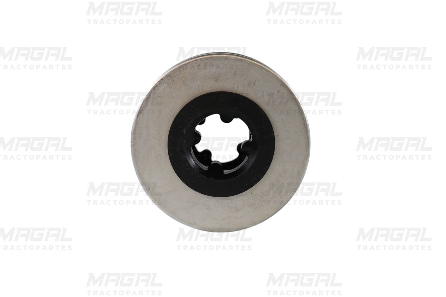 Vista superior del Filtro para Aceite Hidráulico Fleetguard 8790 4M-10 mostrando el diseño de su conexión interna, ideal para aplicaciones industriales y maquinaria pesada.

