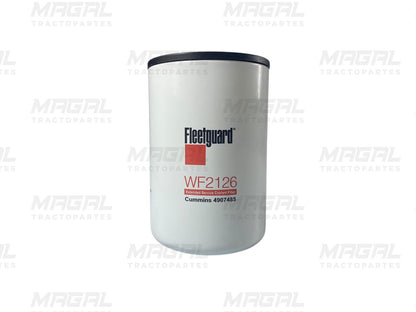 Filtro de refrigerante Fleetguard WF2126 enroscable tipo SCA Plus, ideal para sistemas de enfriamiento Cummins. Proporciona protección extendida contra la corrosión y cavitación en motores diésel.

