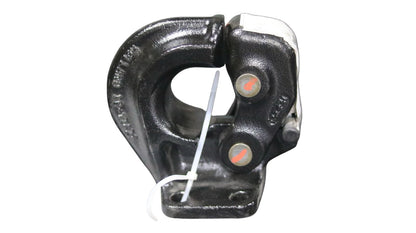 Gancho de remolque PH-30RP41 marca Holland, vista frontal con seguro de plástico, ideal para dollys en tractocamiones y remolques pesados

