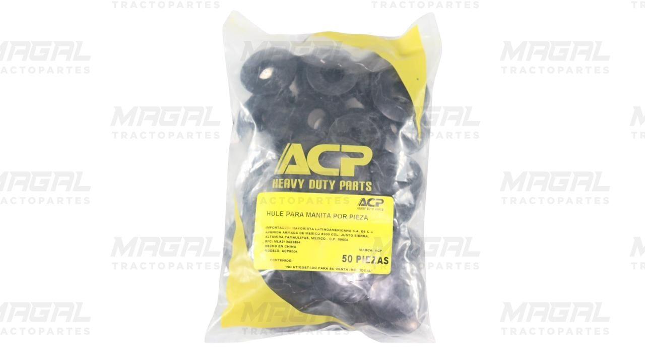 Bolsa con 50 piezas de hules ACP para manita negra, repuestos industriales de caucho de alta resistencia