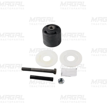 Kit de buje tri-funcional 1-1/8 S-6914 con componentes: buje de goma, arandelas plásticas, tornillos, tuerca y grasa