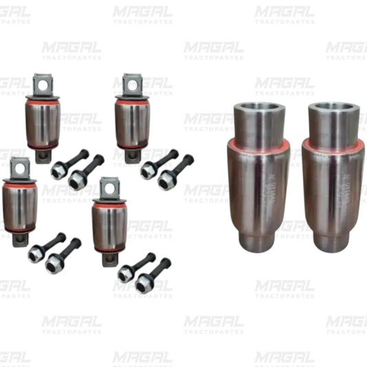 Kit completo de bujes Hendrickson para suspensión de tractocamión, incluye bujes tipo Bar Pin y tornillería de instalación