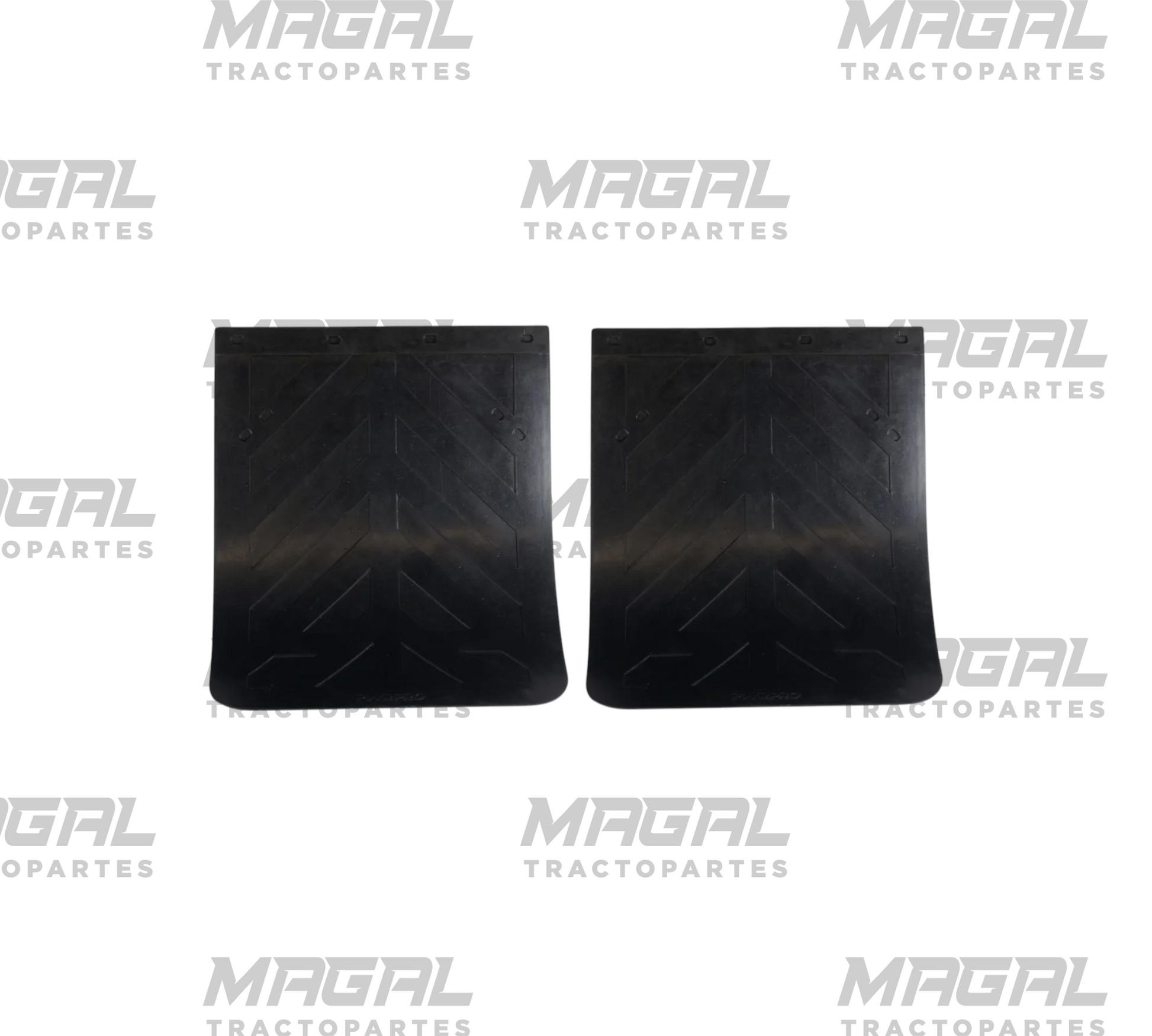 Par de loderas negras flexibles 24x30 para tráiler y camión